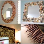 Creative ideas to decorate your mirror using natural materials